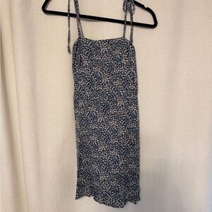 Abercrombie Floral Print Blue Dress